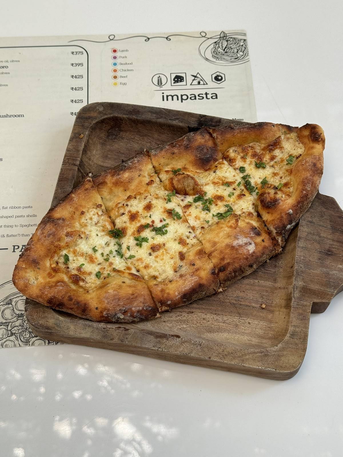 impasta menu
