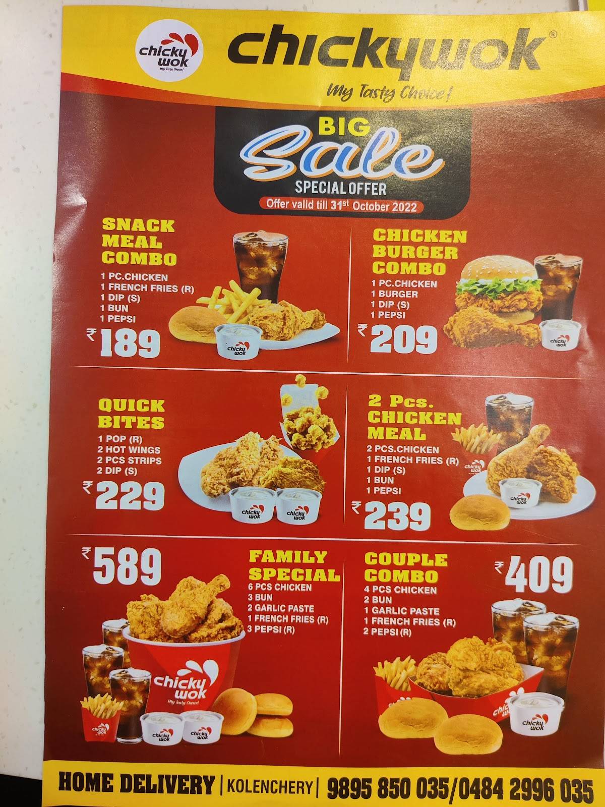 Menu at ChickyWok Kolenchery, Kolenchery
