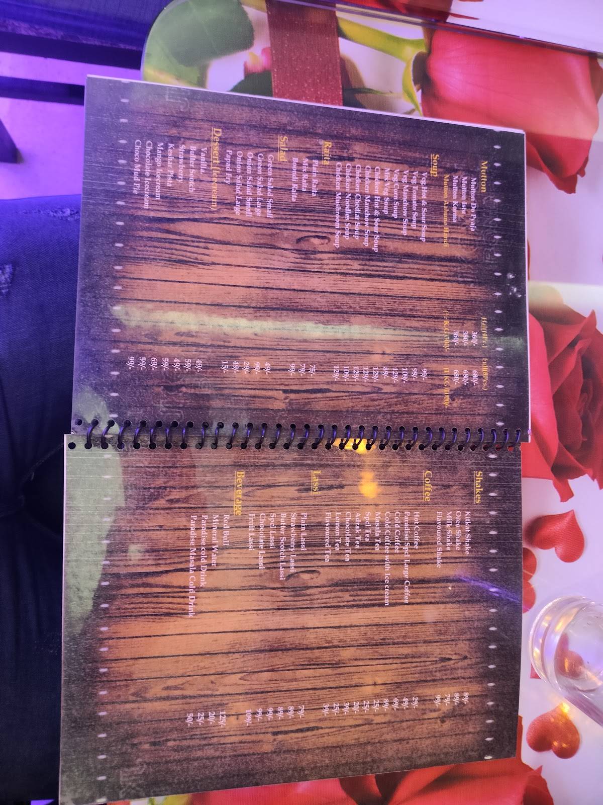 Chilli Paradise Restro Cafe menu