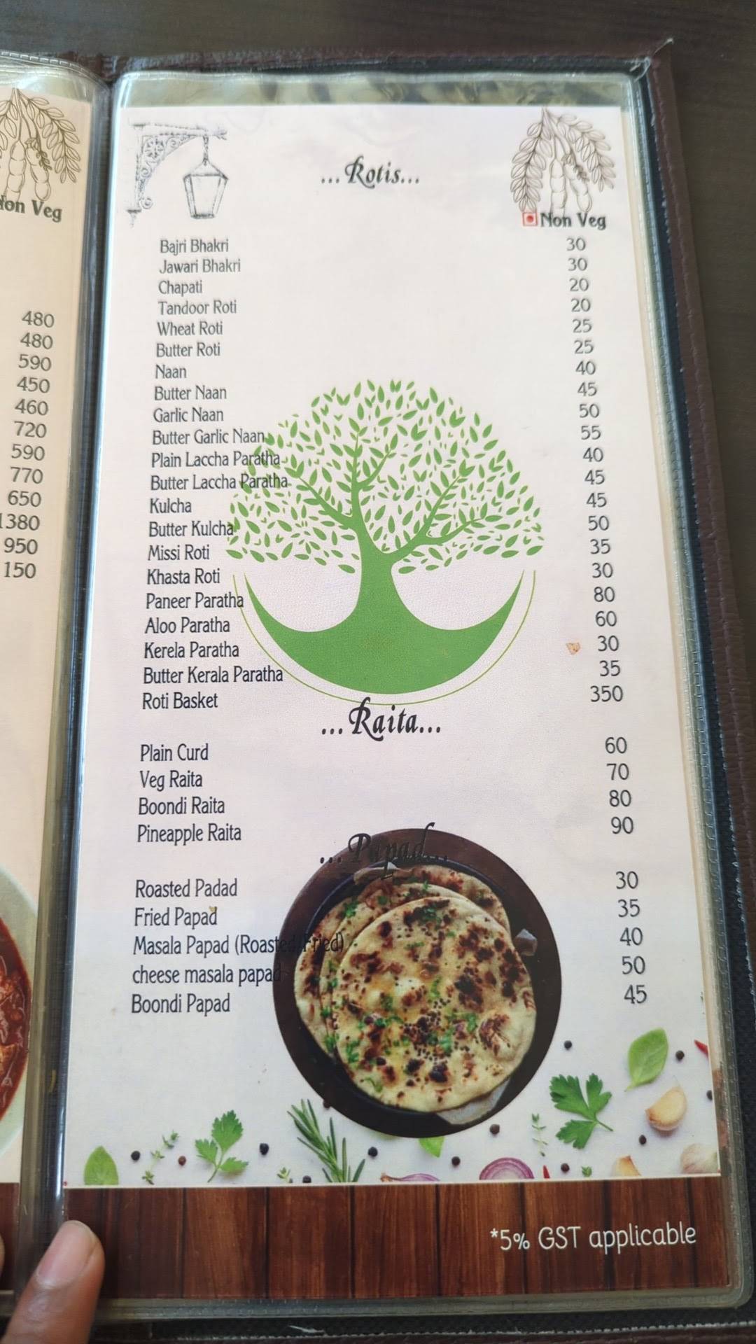 Chinchvan restaurant menu