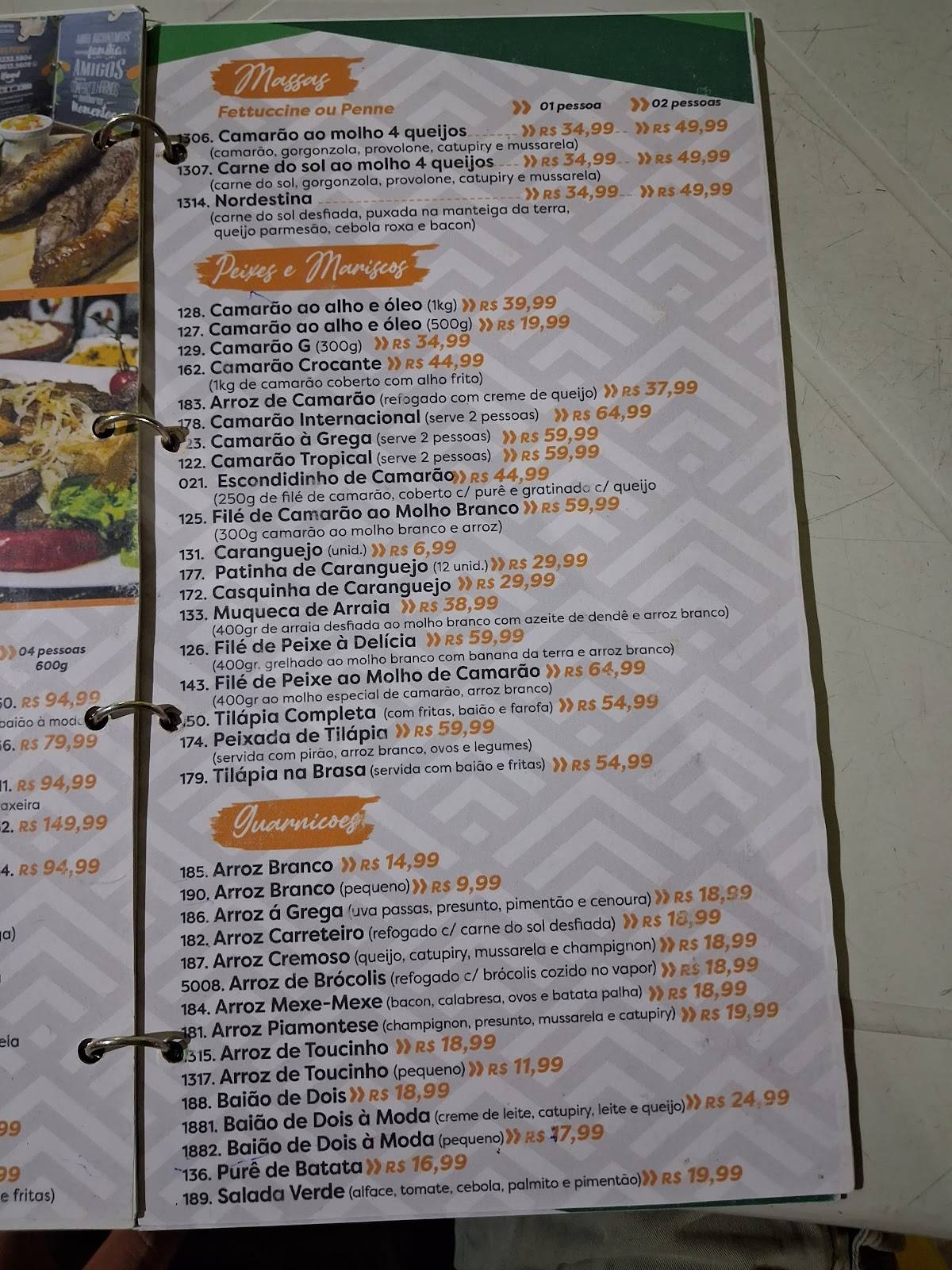 Churrascaria Bosque Grill cardápio