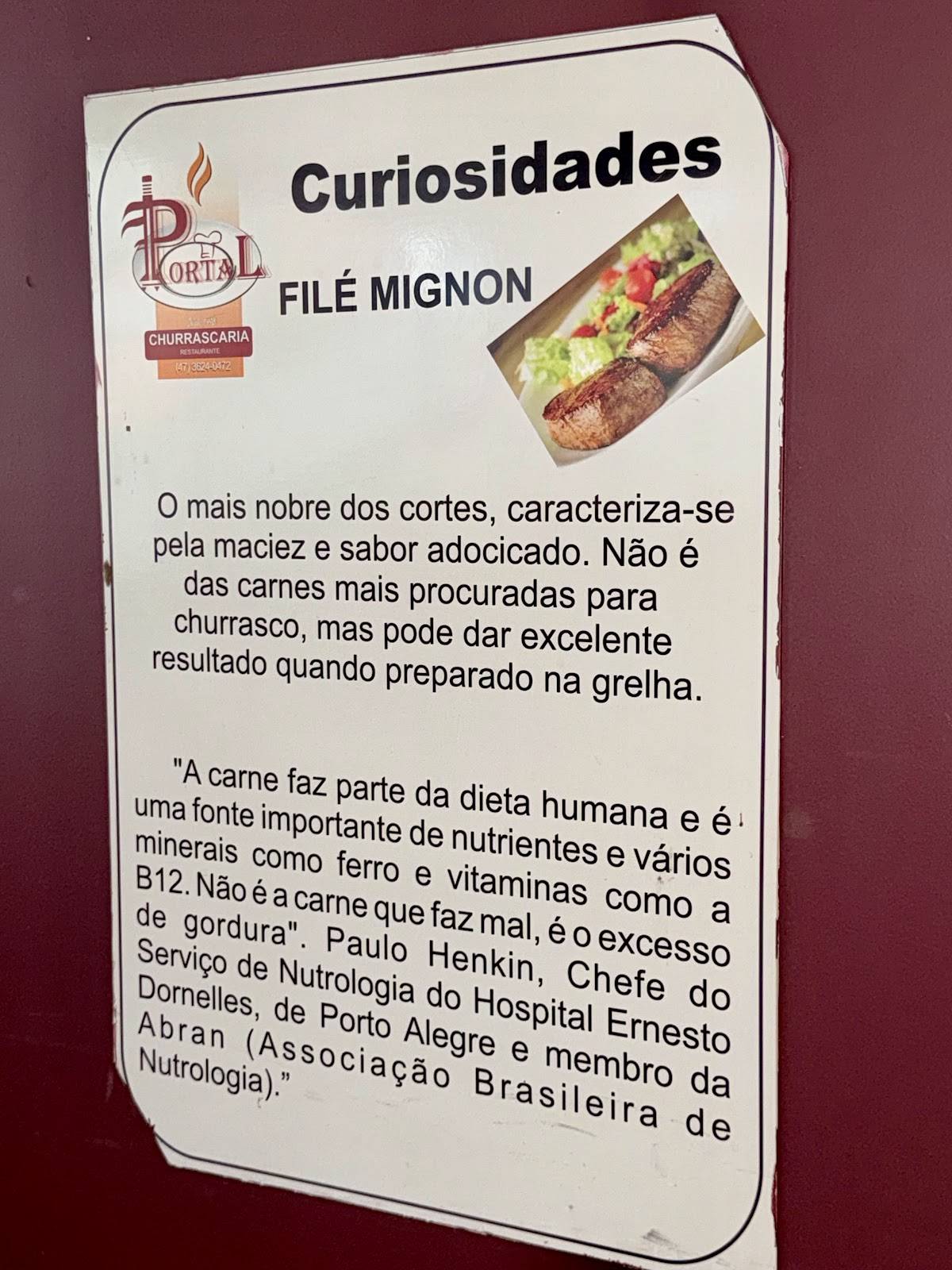Churrascaria e Pizzaria Portal cardápio