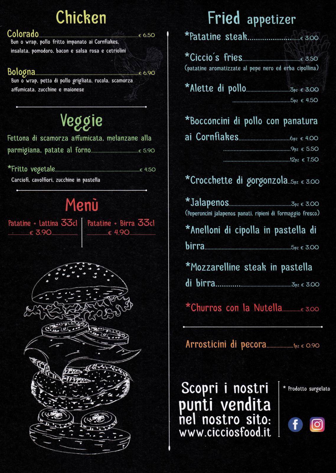 Menu di Ciccio's Monteverde 