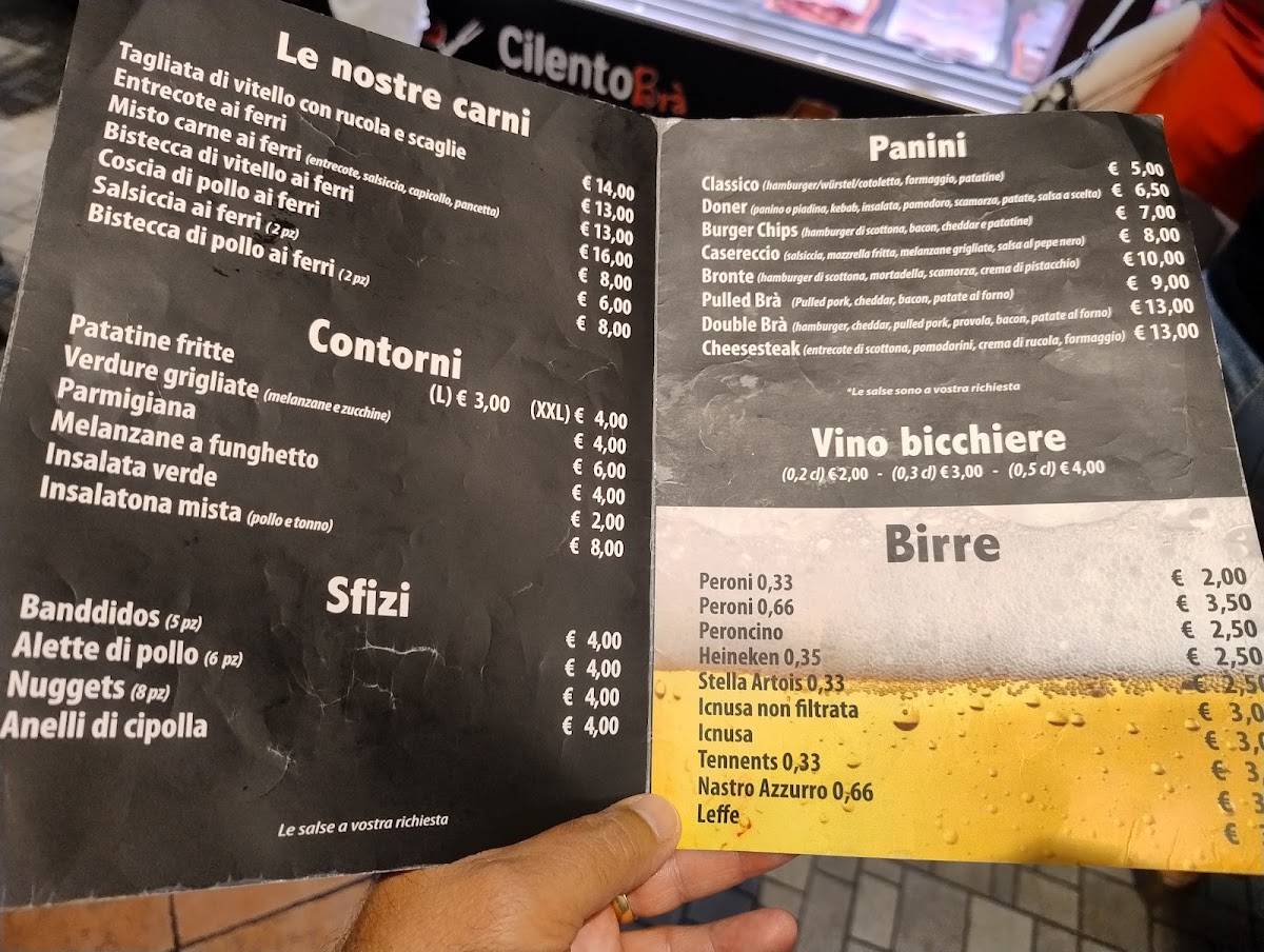Menu de CilentoBrà
