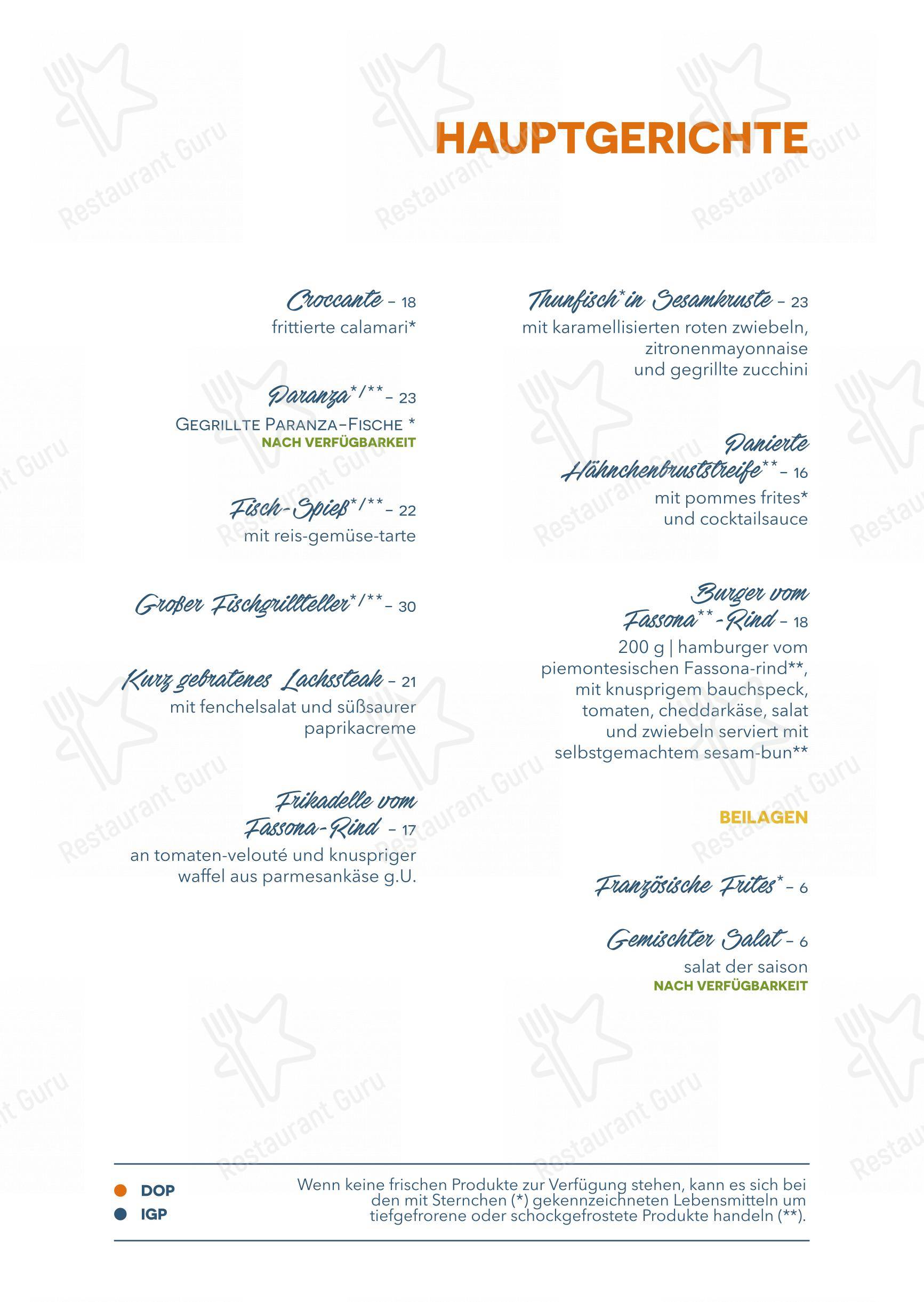Menu di Clapsy Alassio - Lunch Menu