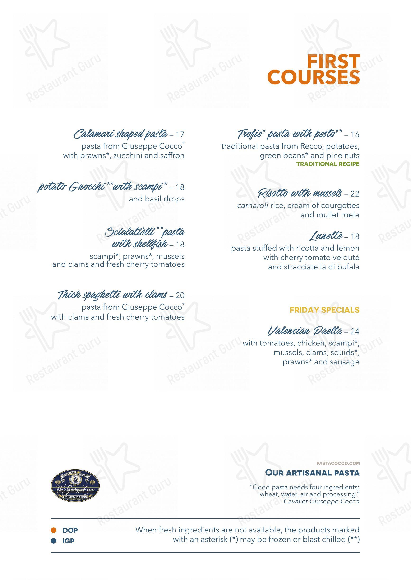 Коктейльная карта per Clapsy Alassio in Alassio