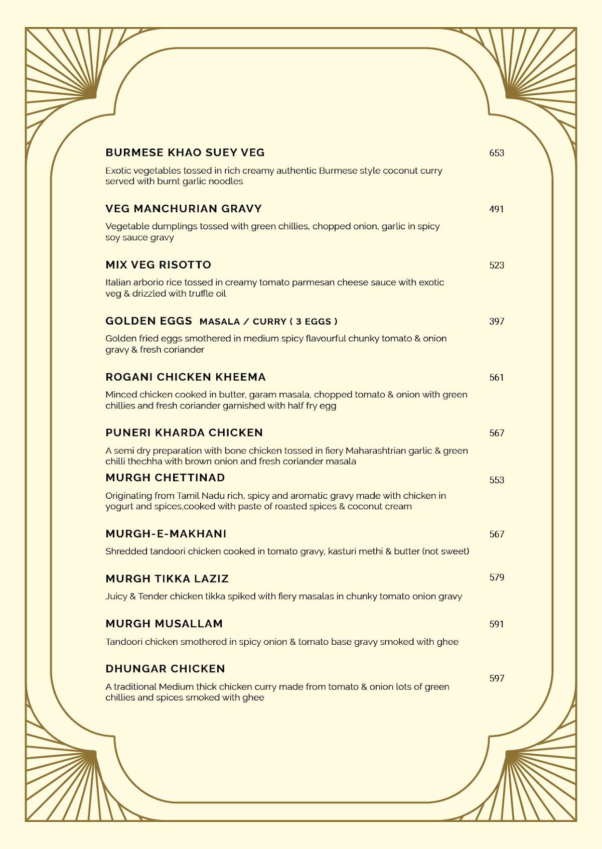 Classico Kitchen and Bar menu