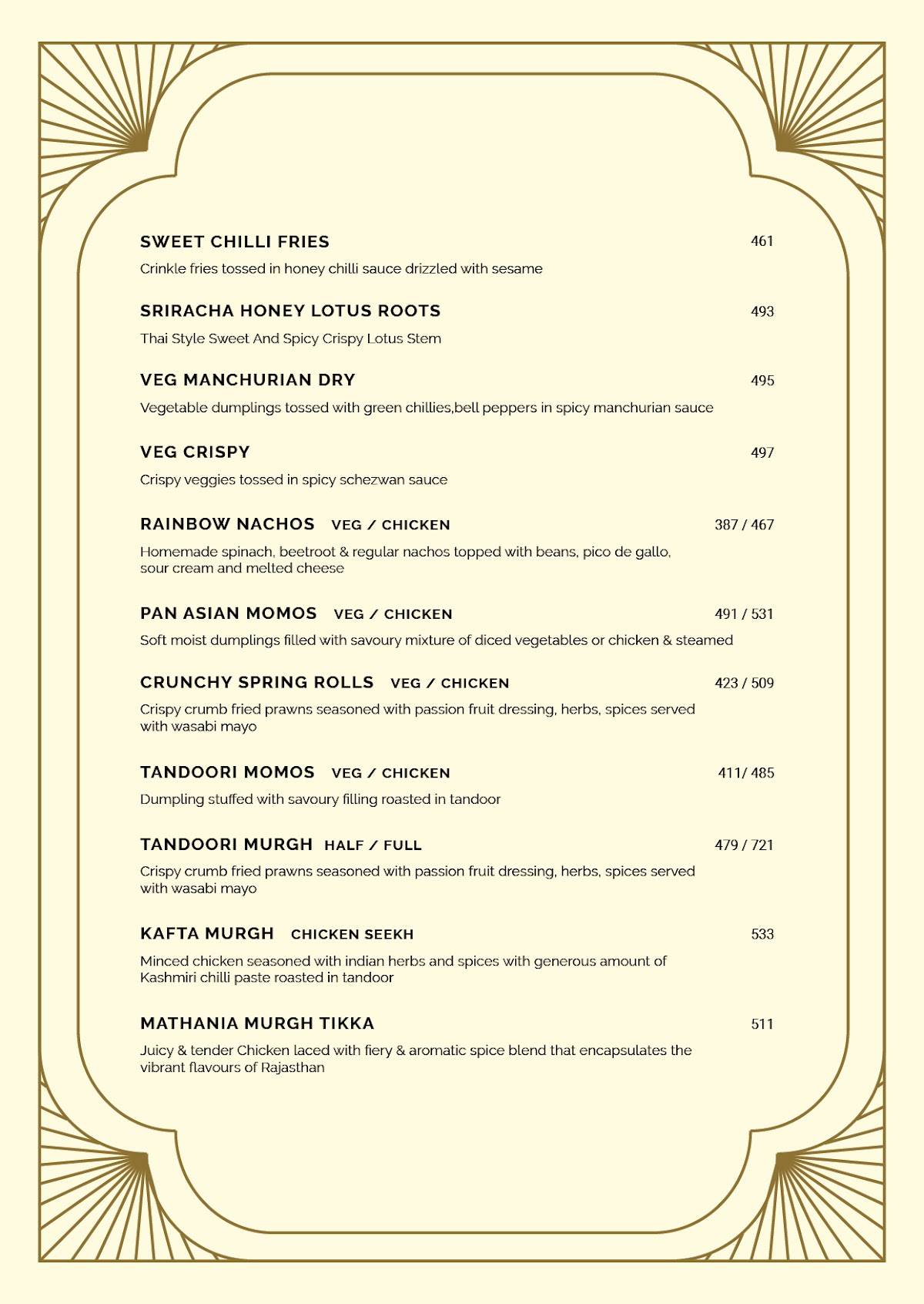 Classico Kitchen and Bar menu