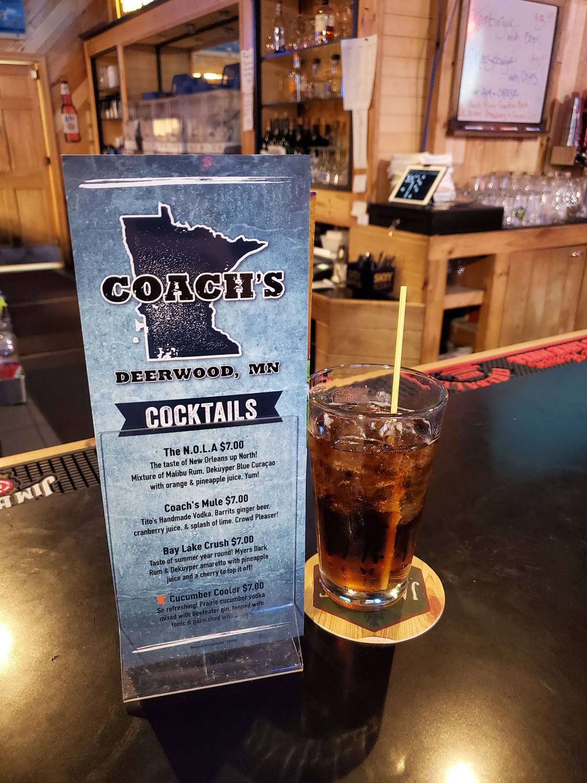 Menu at Coach's Corner Sports Pub, Deerwood