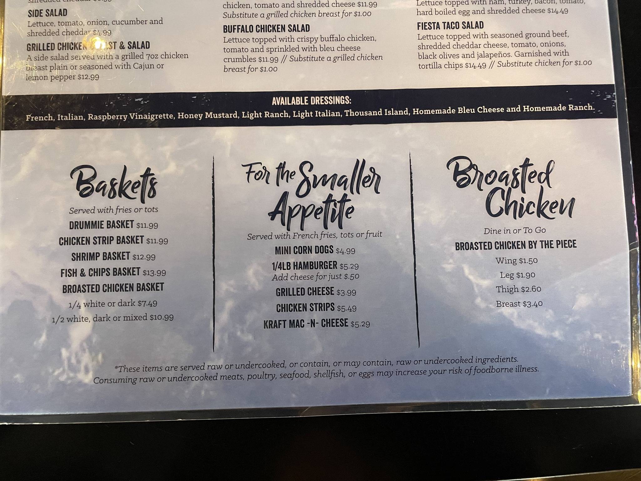 Menu at Coach's Corner Sports Pub, Deerwood