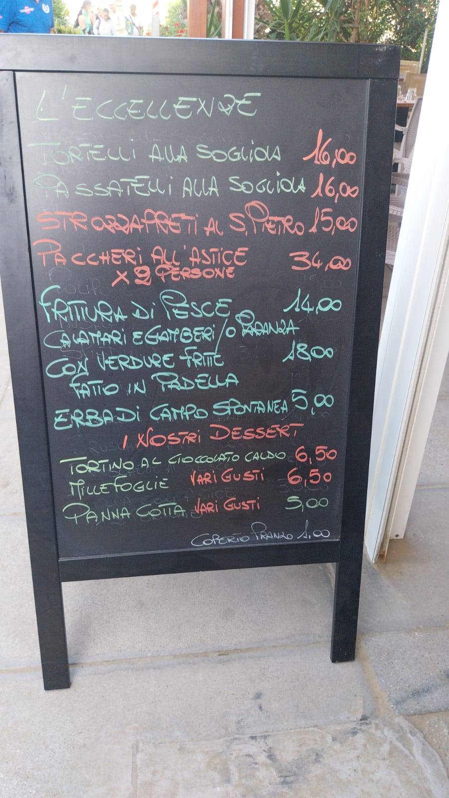 Menu de CocoBongo