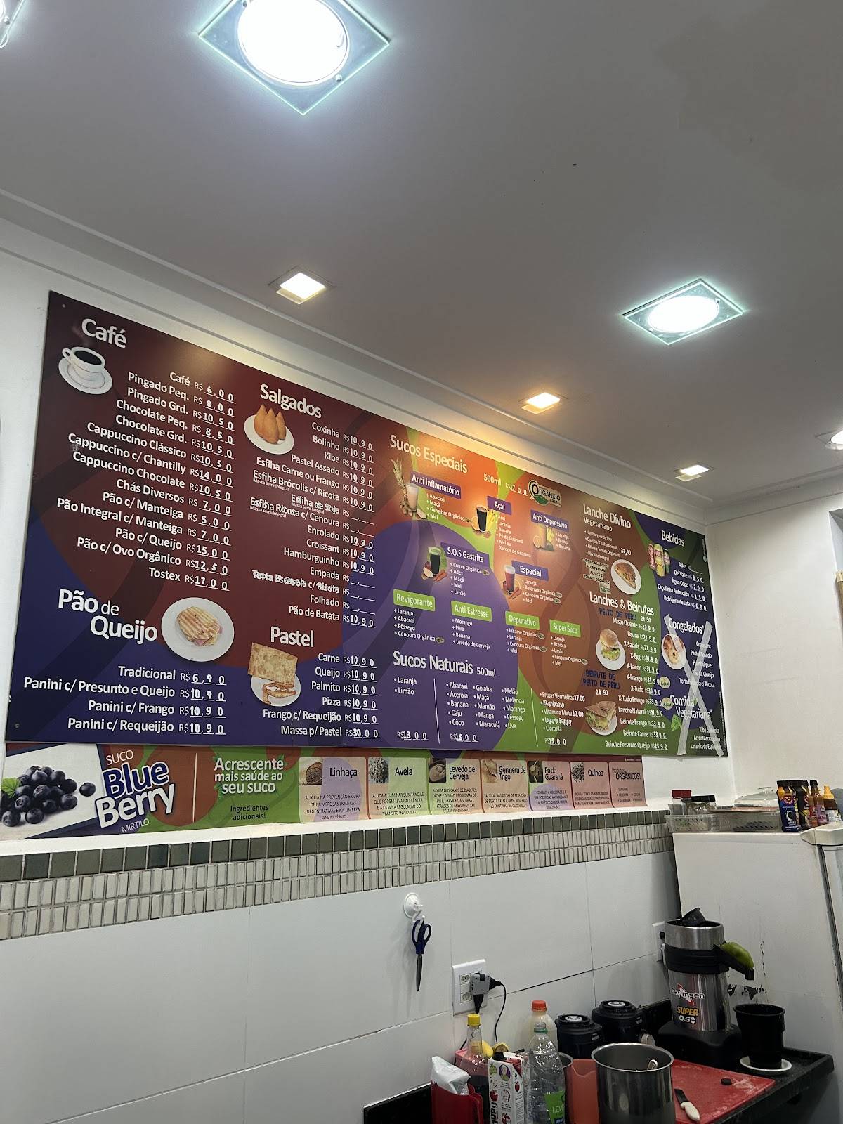 Café da Tuca cardápio