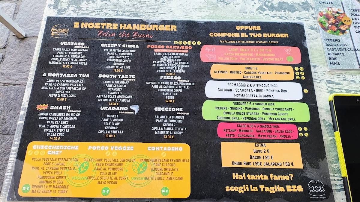 Menu di Cogo - Drink Food & Burger 