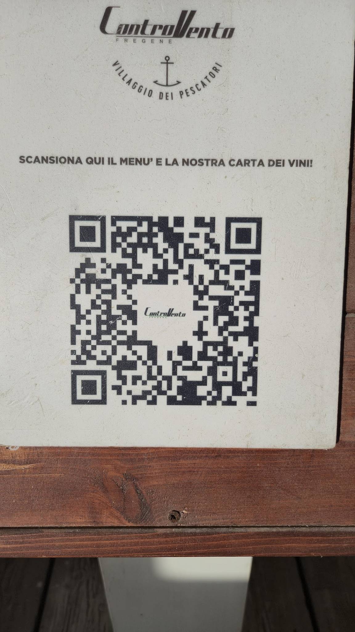 Menu di Controvento Fregene 
