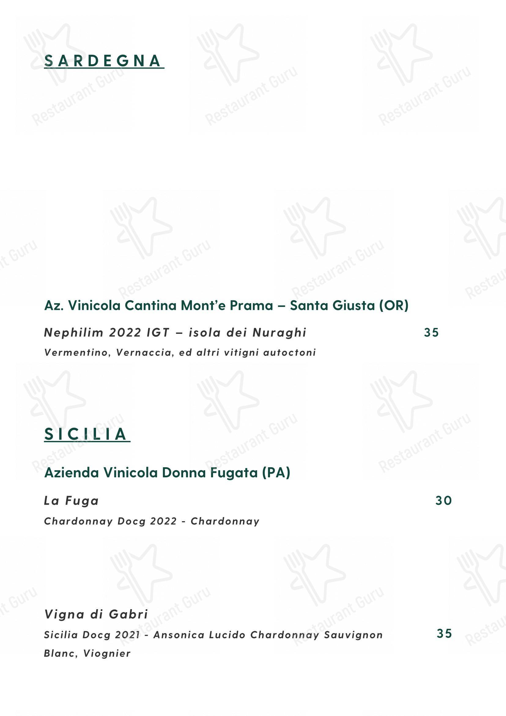 Menu di Cosmo Restaurant Pompei - Основное меню