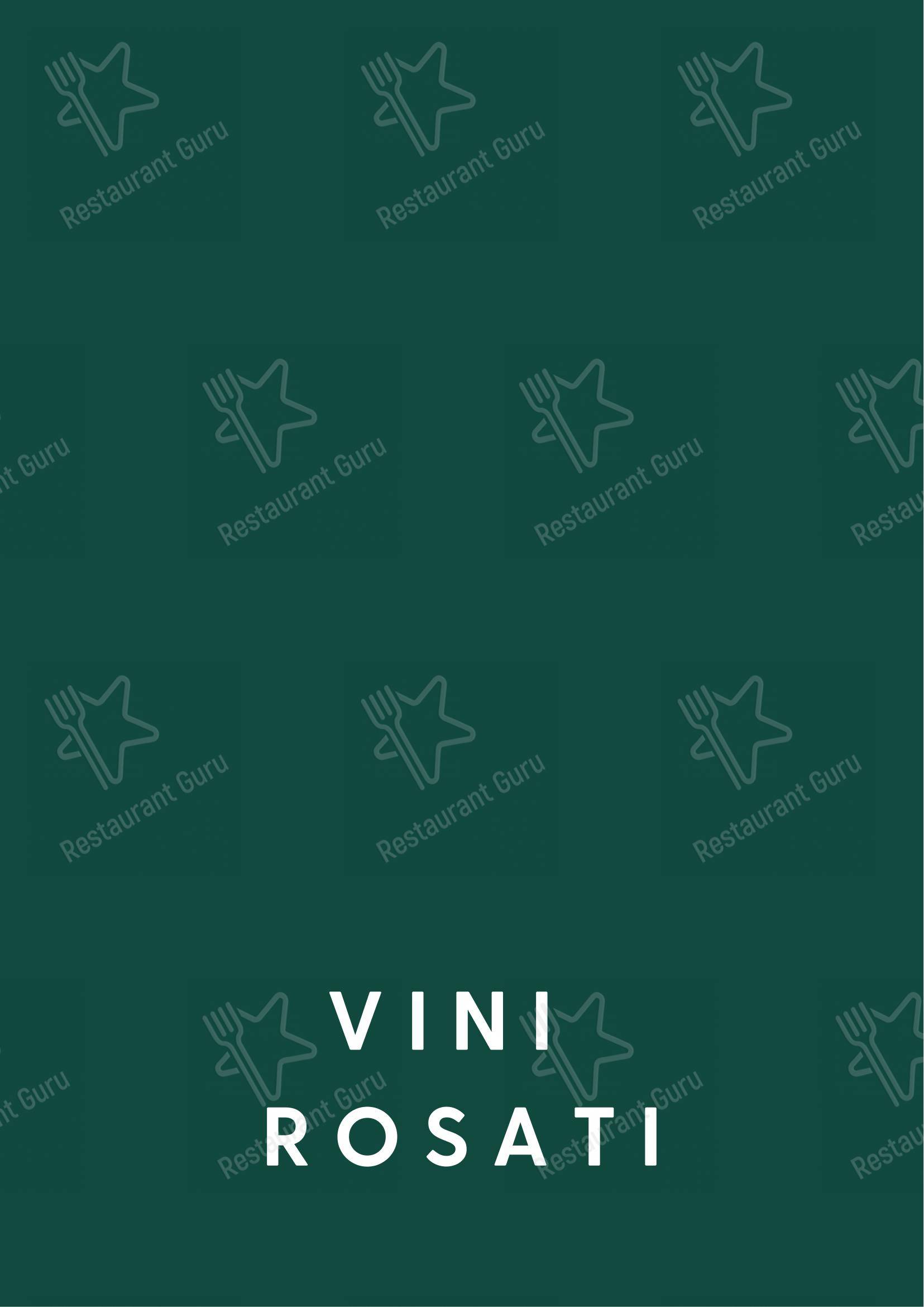 Основное меню per Cosmo Restaurant Pompei ristorante