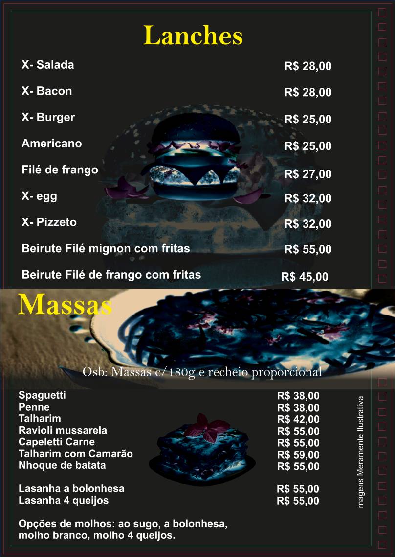 Pizzeto Restaurante e Pizzaria cardápio