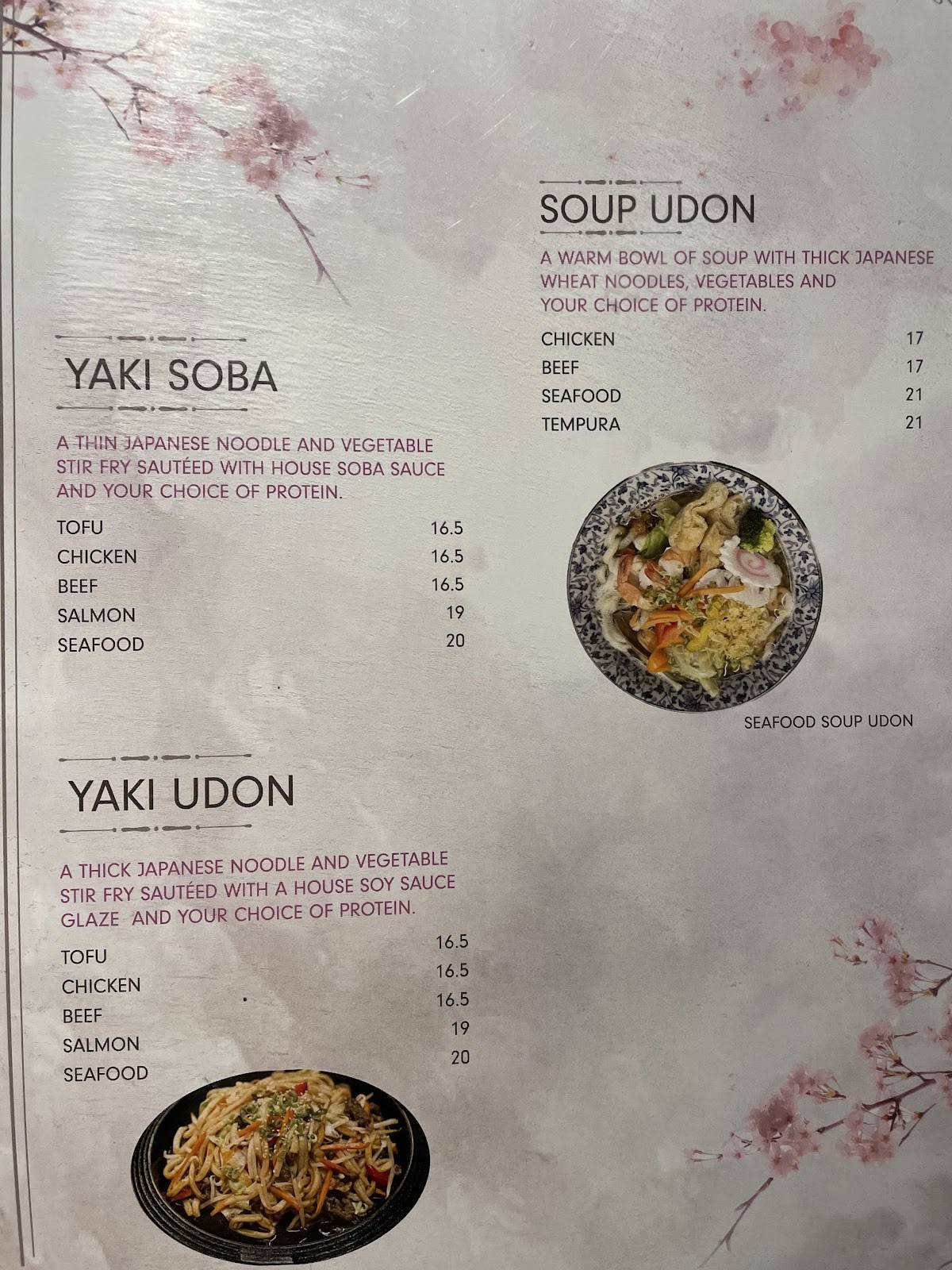 Menu de Sakura Sushi & Grill