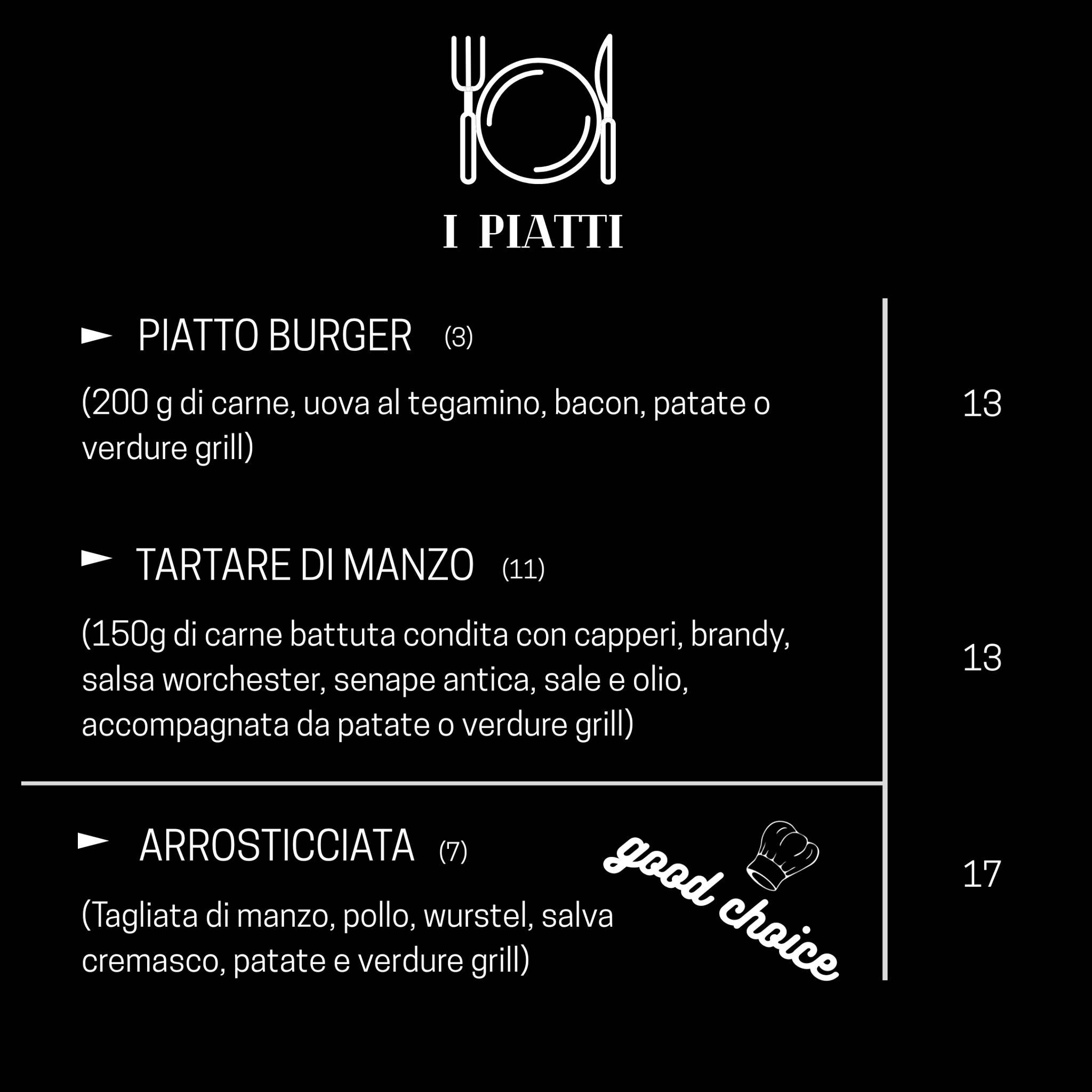 Menu di Retrò Cafè Garage 