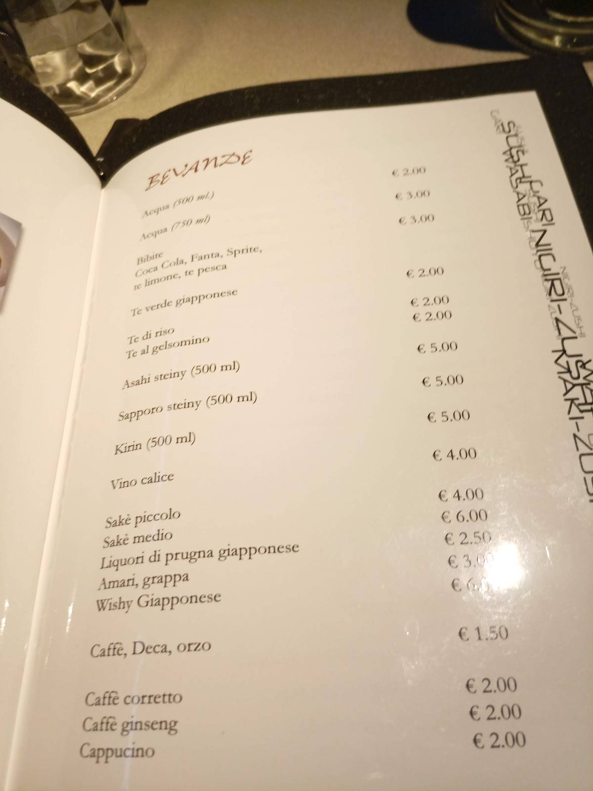 Menu di Yoshi 