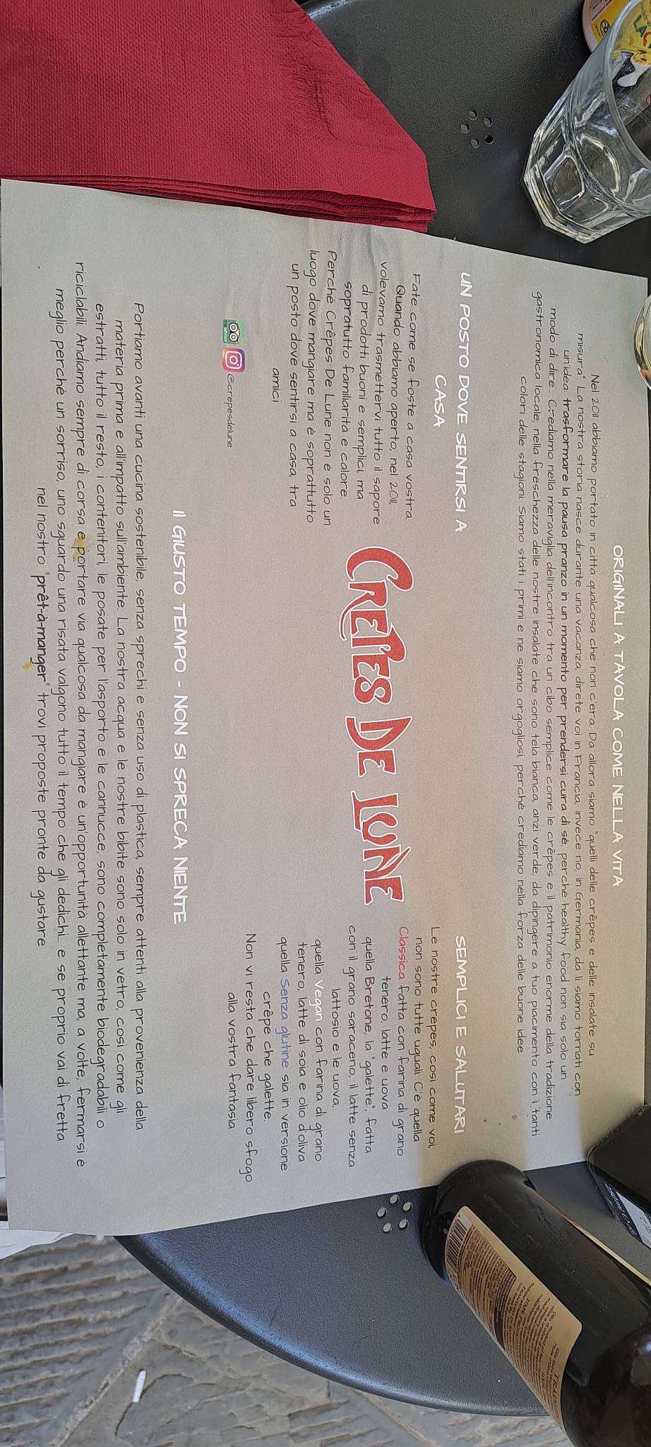 Menu di Crepes de Lune 