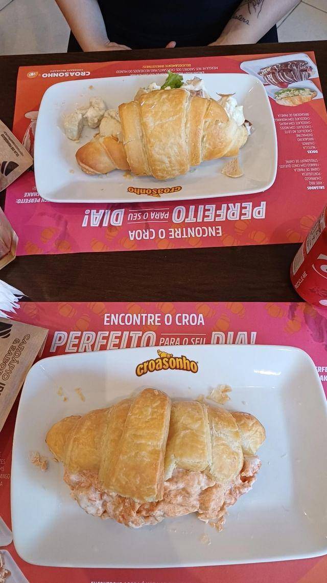 Croasonho cardápio