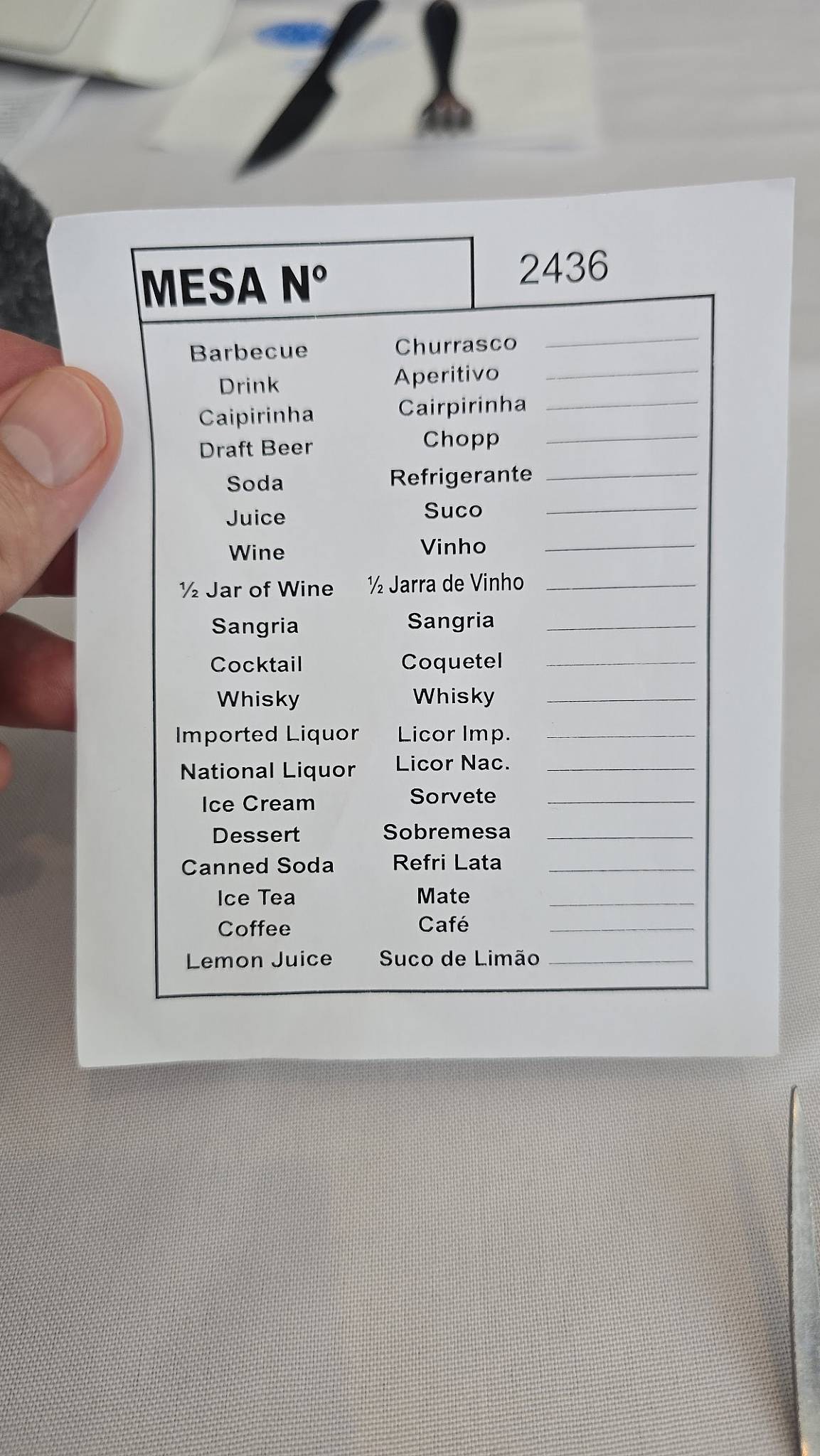 Cruzeiro do Sul Churrascaria cardápio