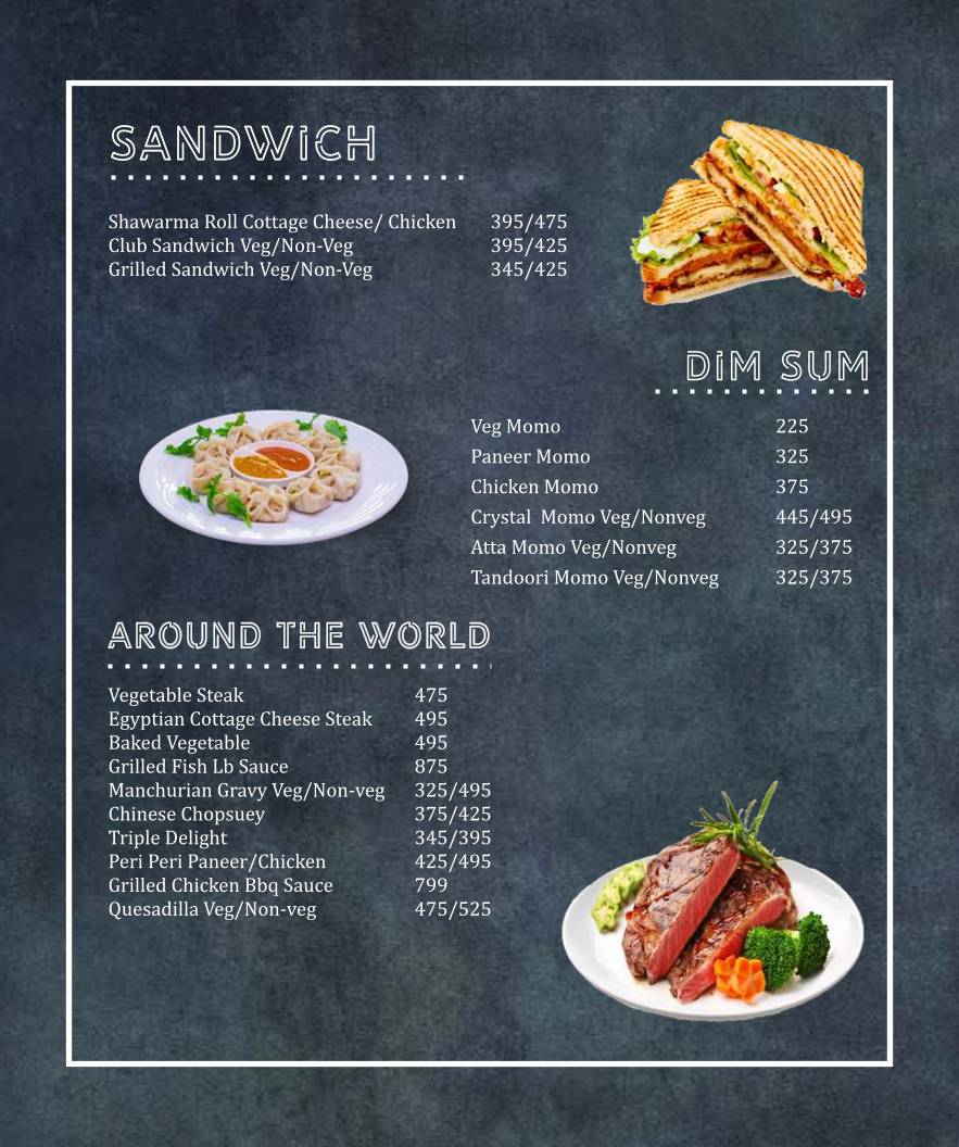 Cuisine de Saffron Leaf menu