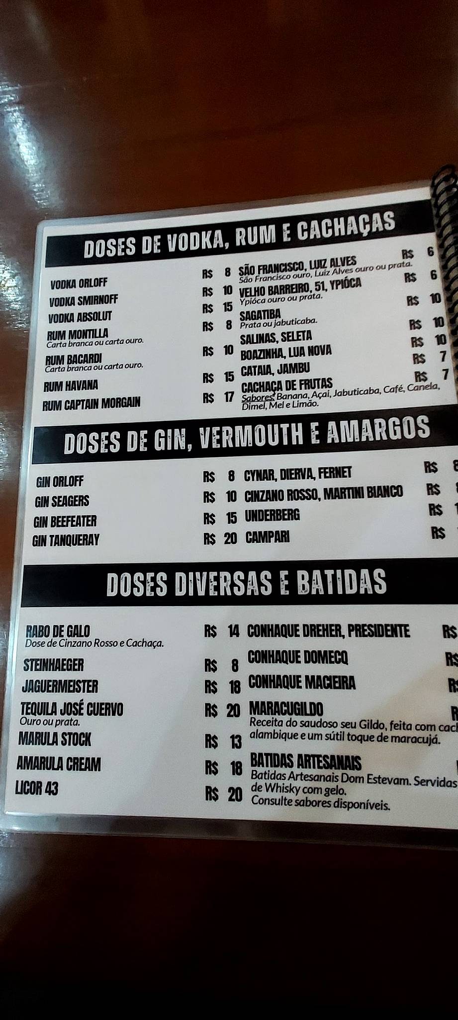 Bar do Gildo - petiscaria bar e restaurante cardápio