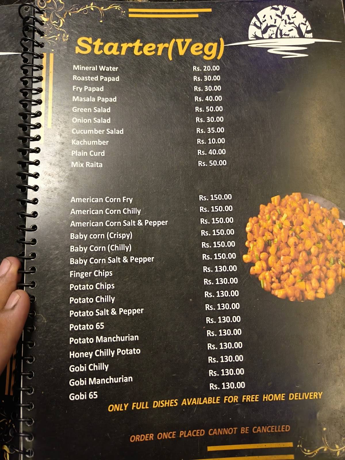 Moonlight Premium (Cafe & Restaurant) menu