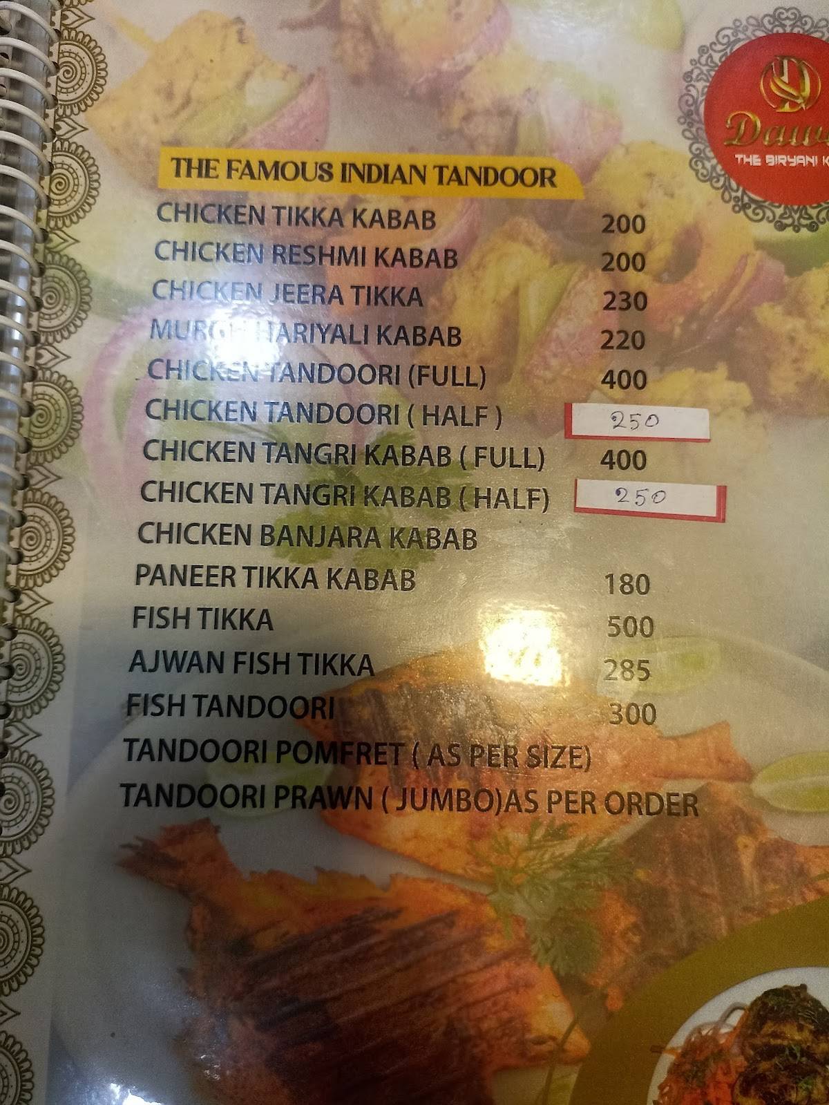 DAWAT - THE BIRYANI KING menu