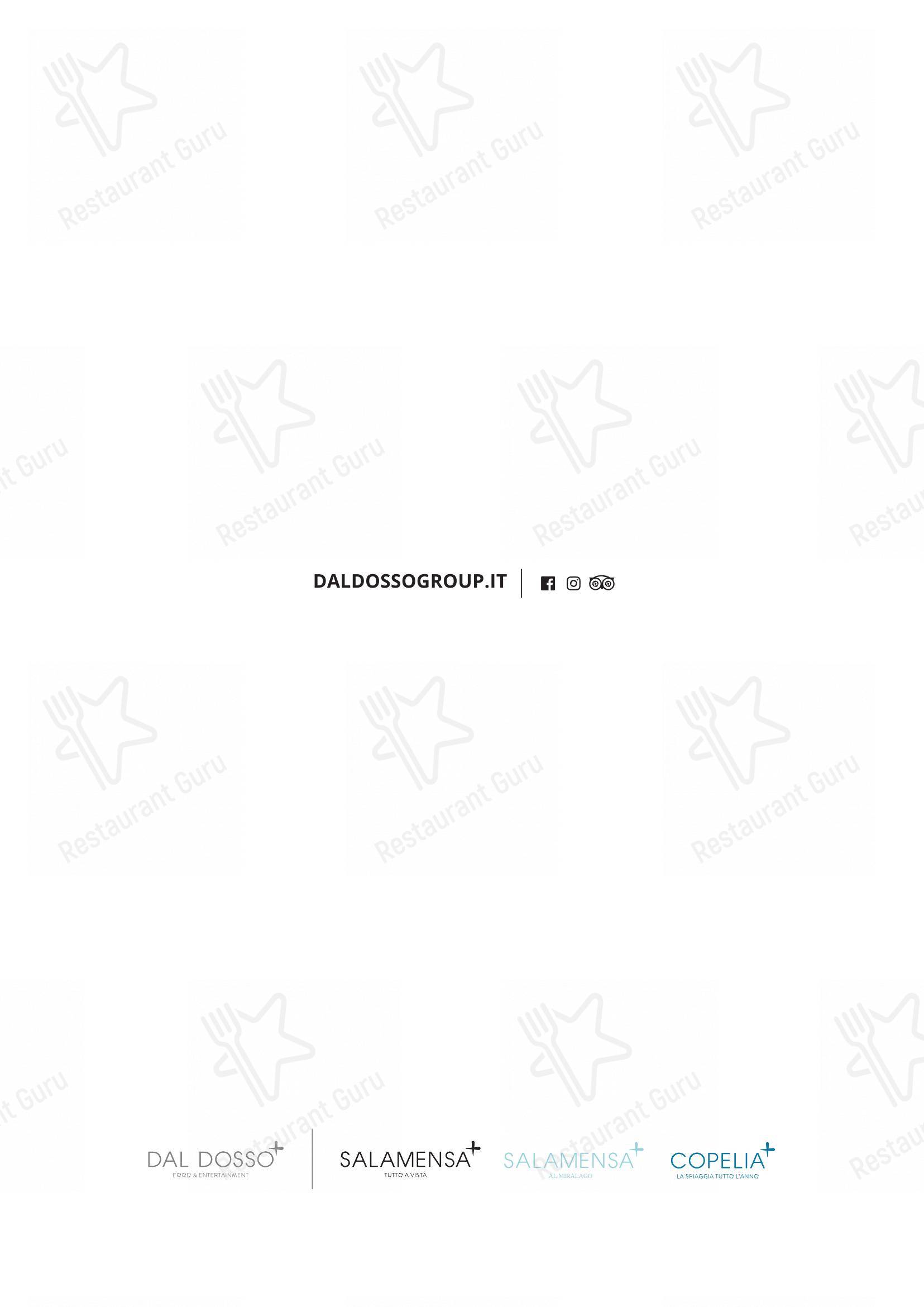 Menu di Salamensa al Miralago - 菜单