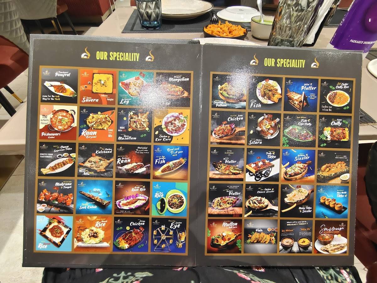 Dawat Restaurant Indore menu