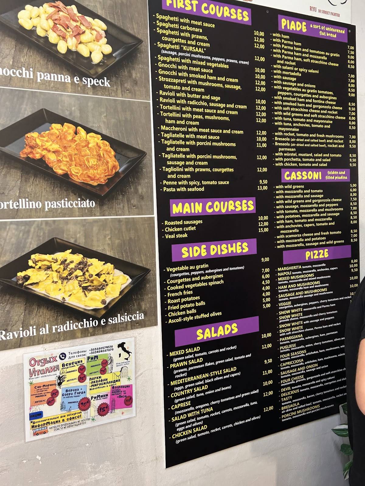 Menu di Del Kursaal 