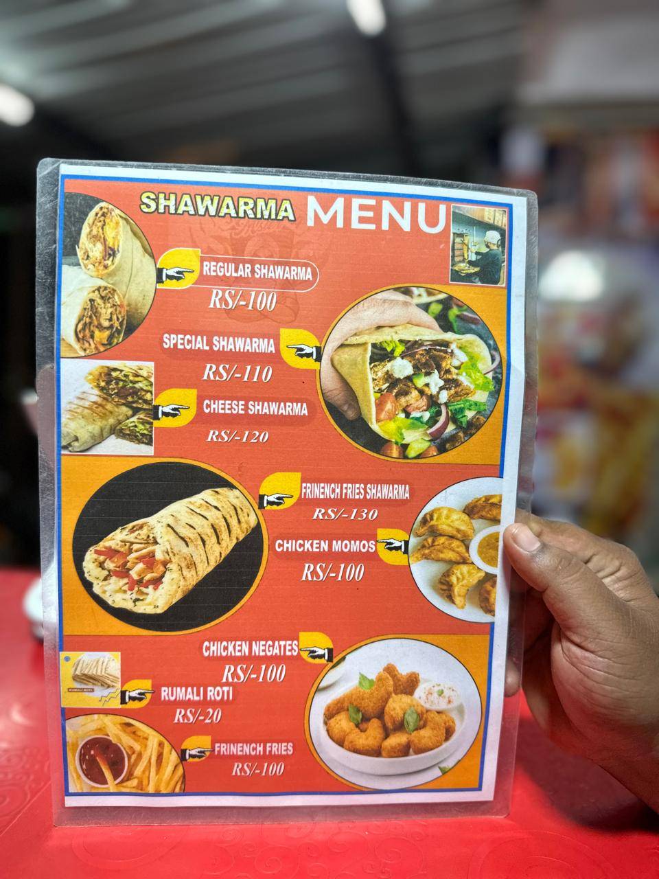Delicious Shawarma menu