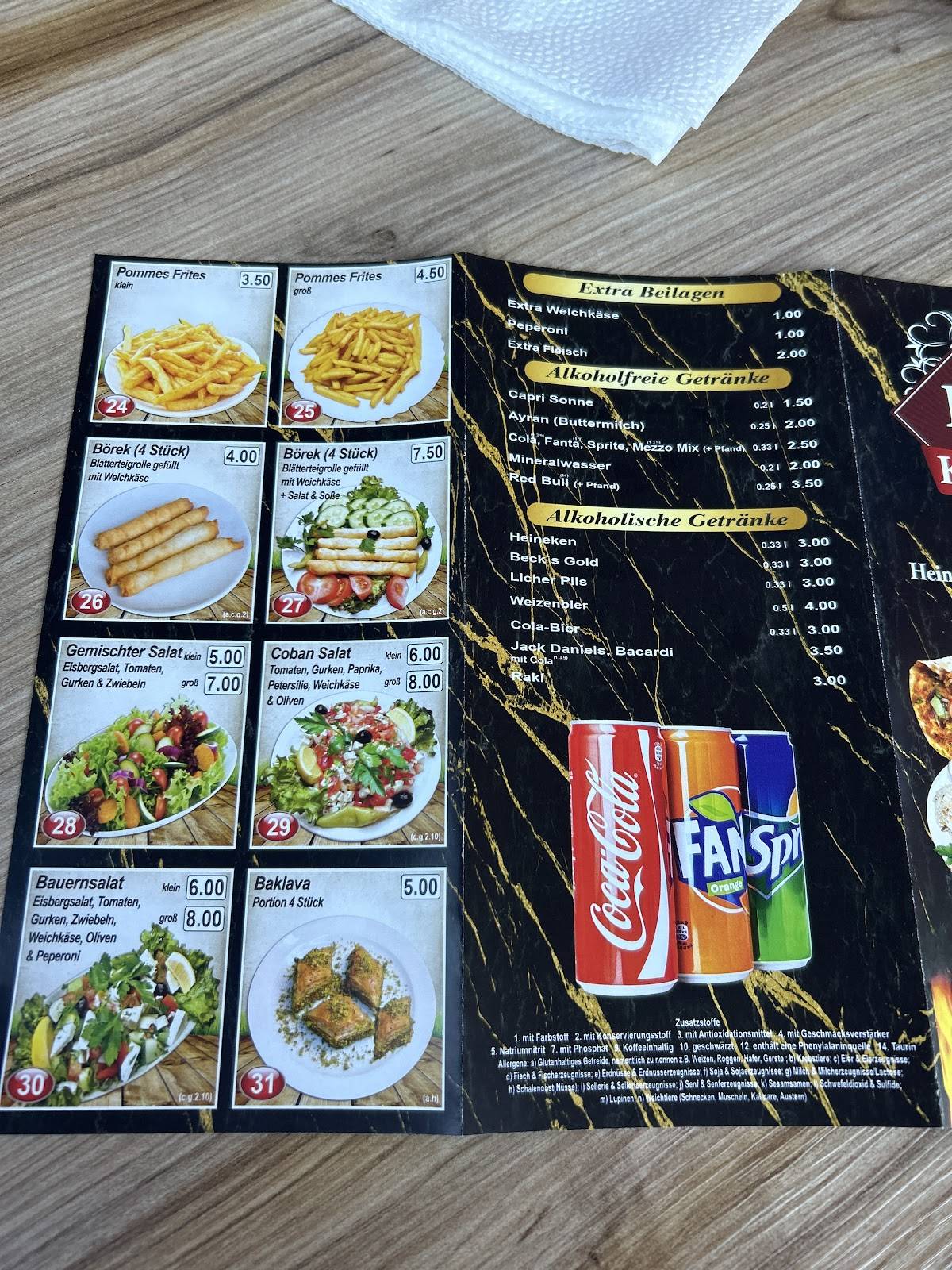 Speisekarte von Deniz Kebap Haus restaurant, Altenstadt