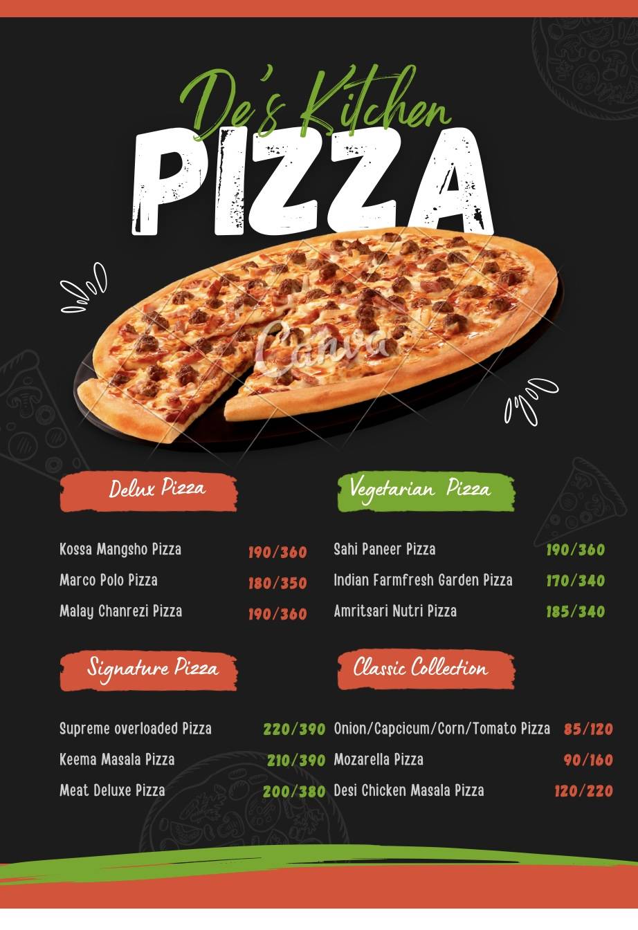 De’s Kitchen Barrackpore menu