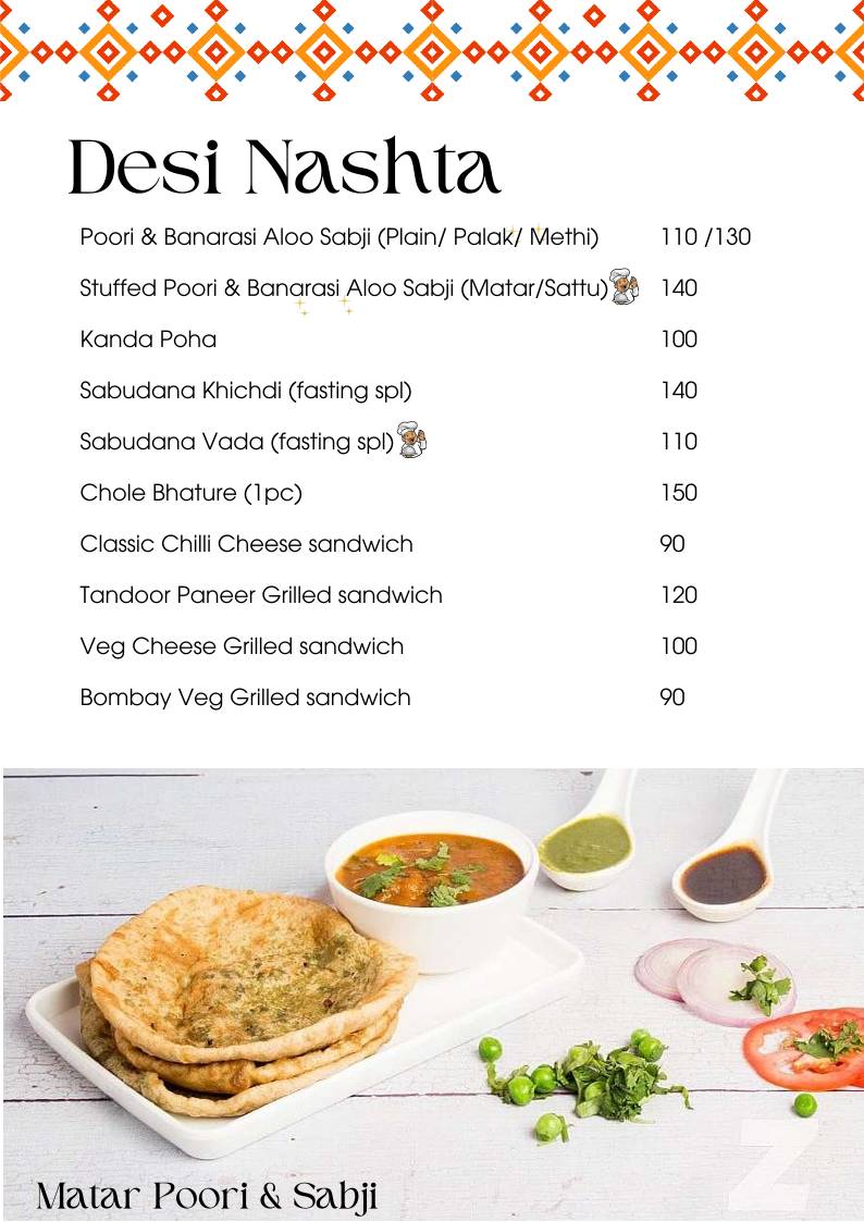 Desi Rasoi by Mr. Papdi menu