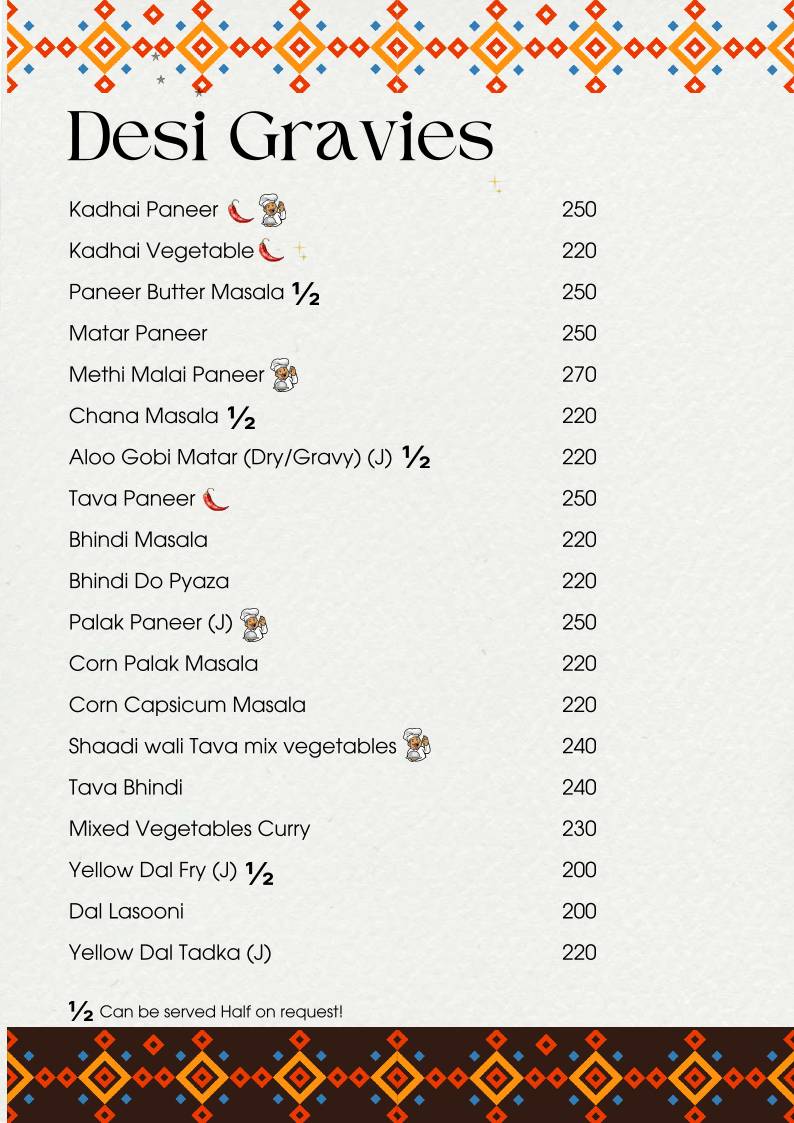 Desi Rasoi by Mr. Papdi menu
