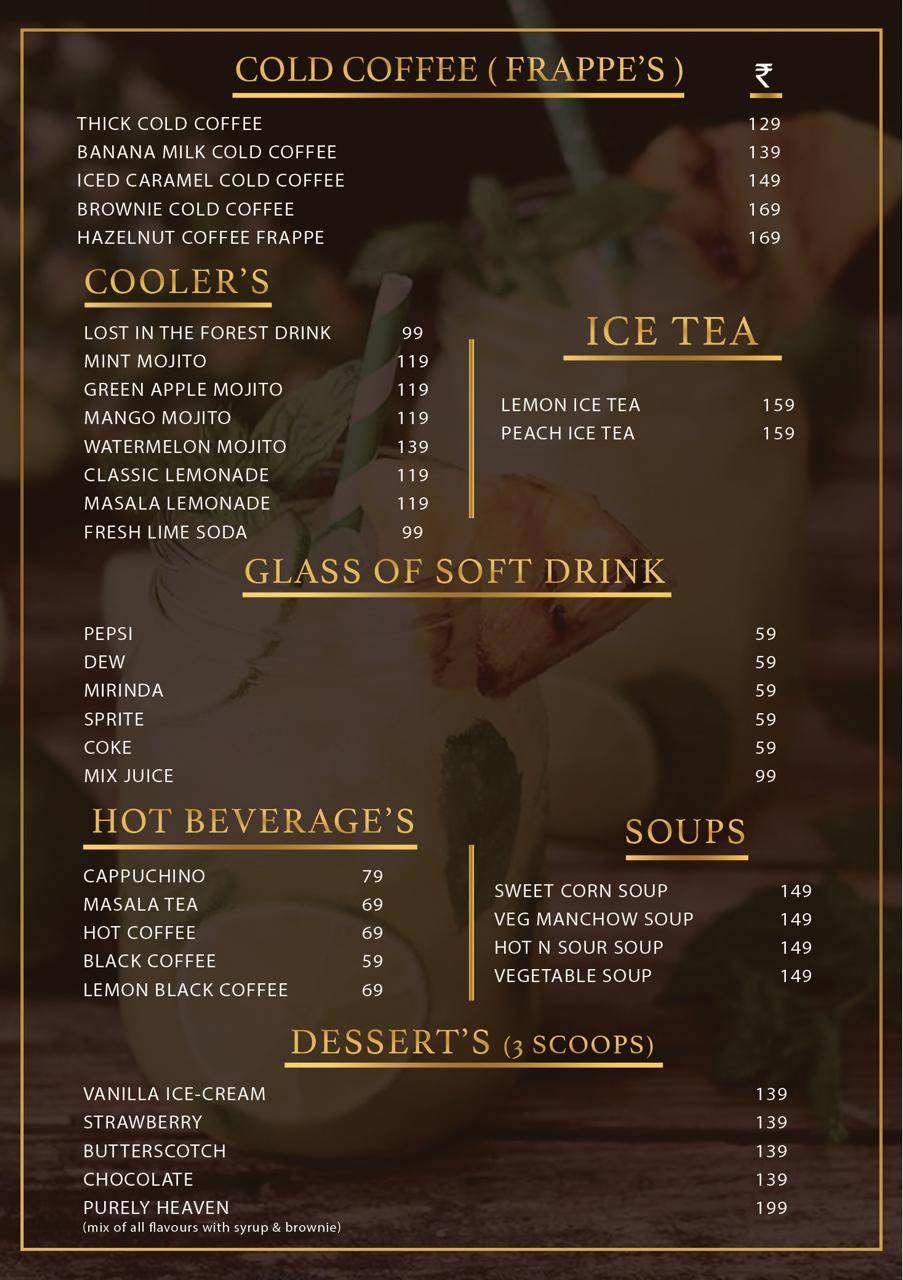 Desidude Restro Cafe menu