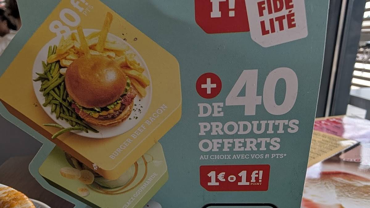 Menu de FLUNCH DIJON QUETIGNY
