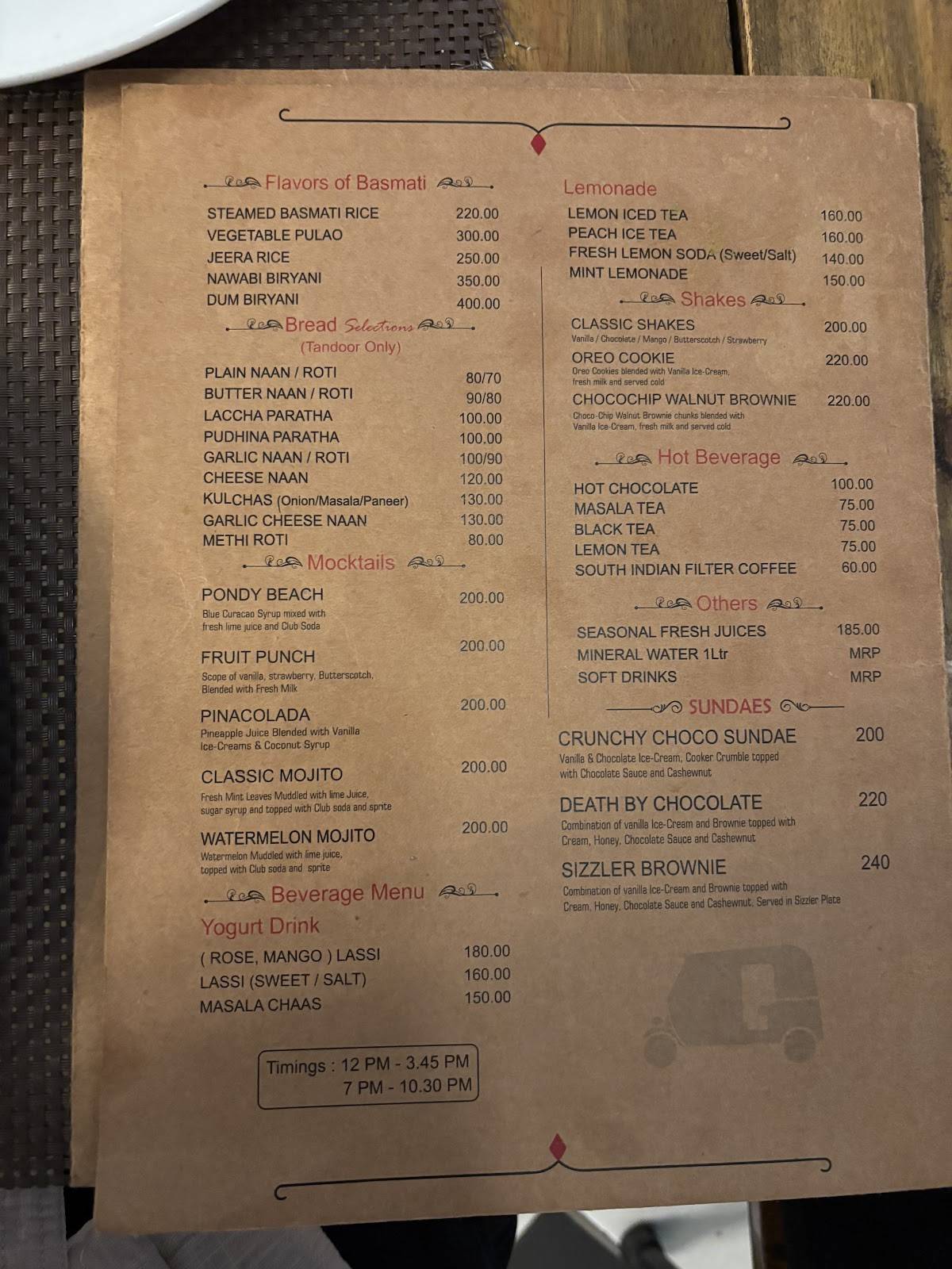 Dilliwaala6 menu