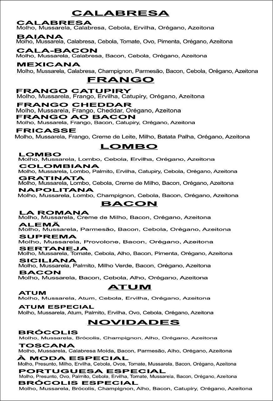 Disk Pizza Pasetto cardápio