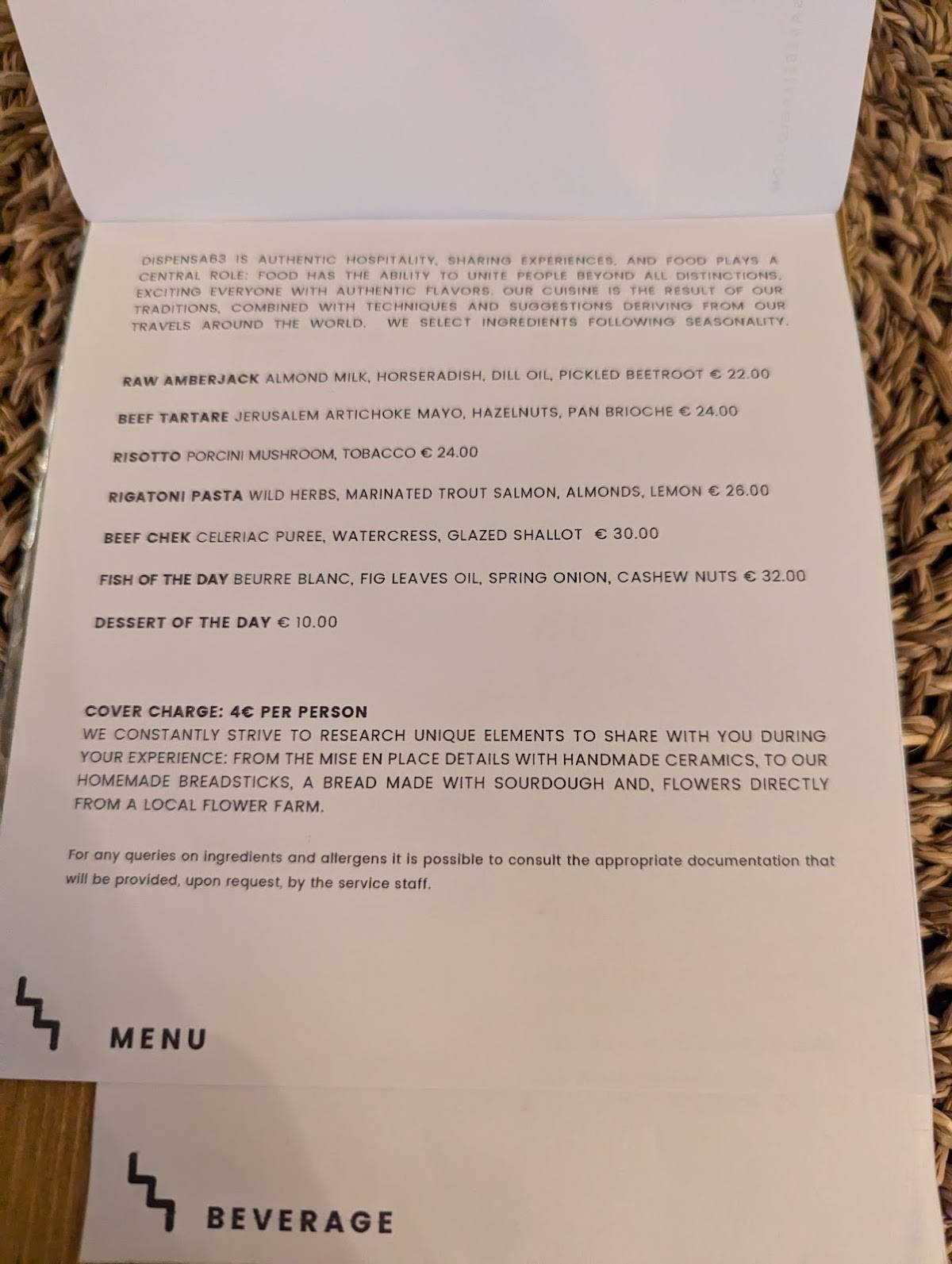Menu di Dispensa 63 