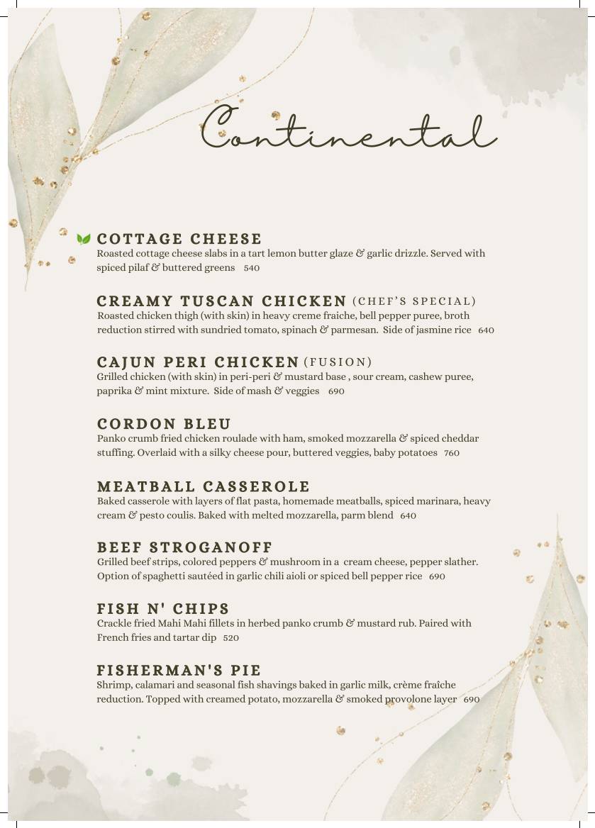 District 7 Encore menu