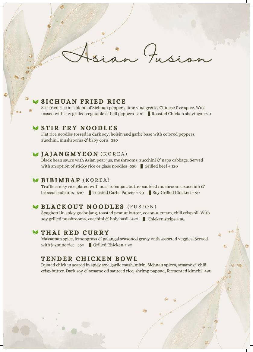 District 7 Encore menu