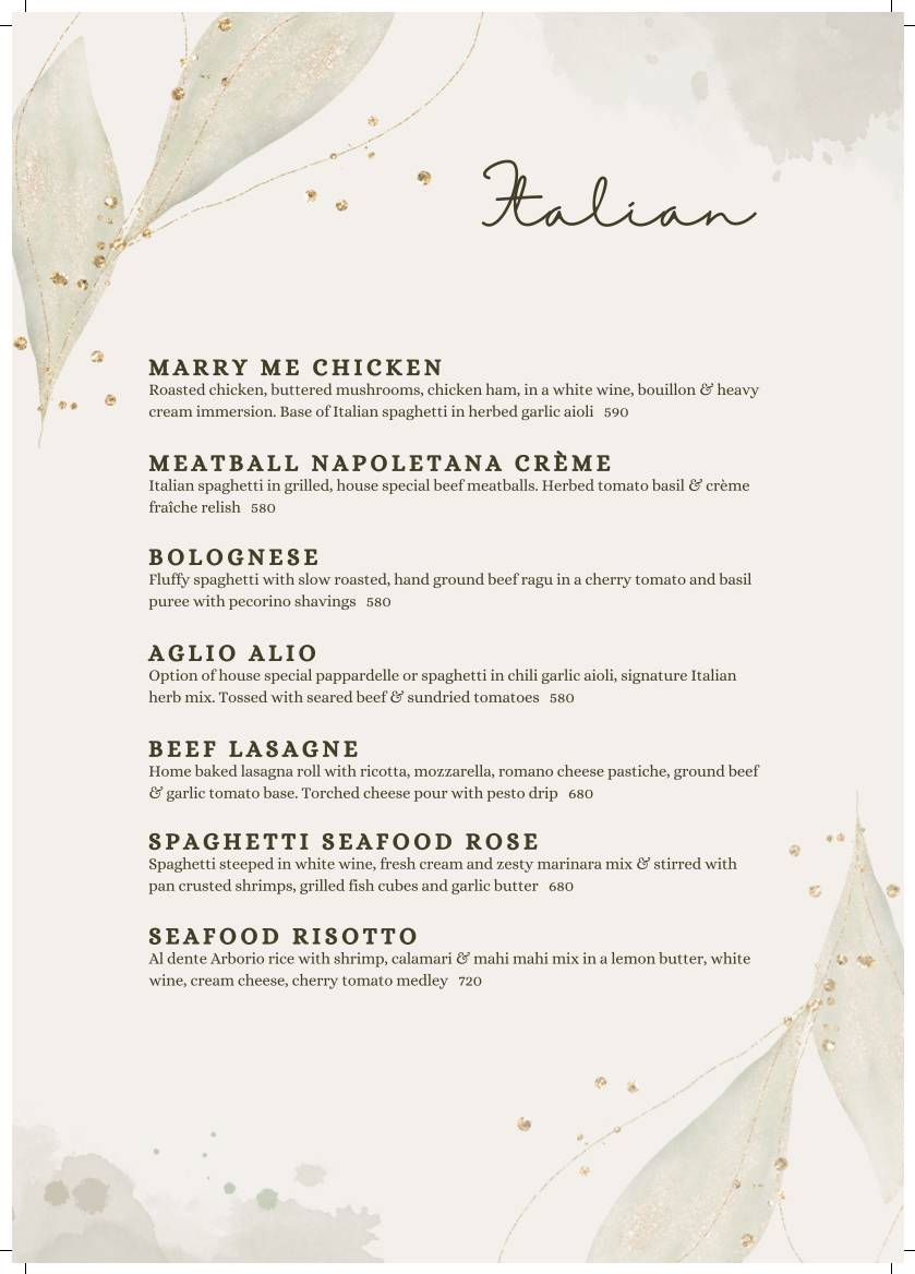 District 7 Encore menu