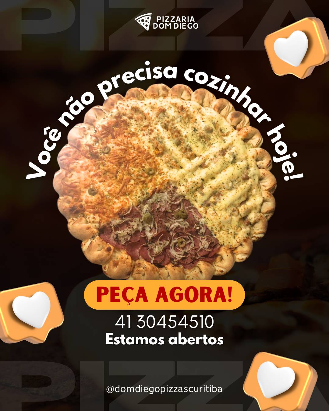 Dom Diego Pizzas cardápio