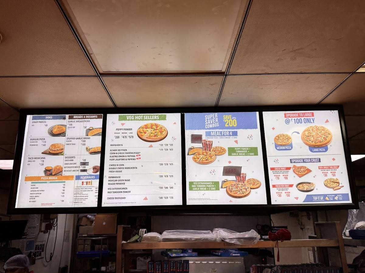 Domino's Pizza Chalali, Nadiad menu