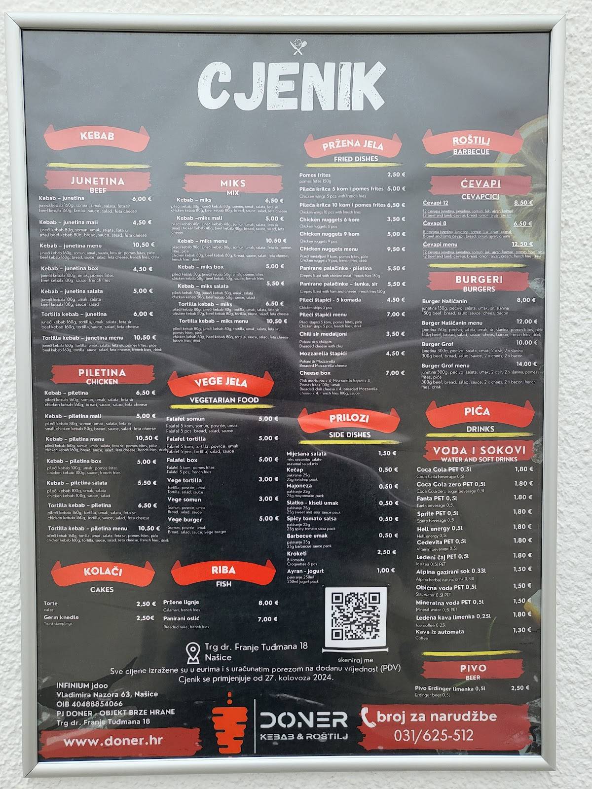 Menu di Doner 